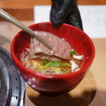 日本焼肉はせ川 - 松阪牛サーロイン沢煮仕立て