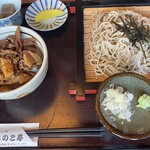 きのこ亭 - 料理写真:ざるそば・ミニきのこ丼セット
