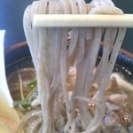 肉そば 大将 - 蕎麦アップ。ザクザク旨い♪