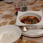 中国料理 景山 - 白飯＆麻婆豆腐
