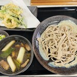 いずみ食堂 - かもせいろそば¥1,400+アスパラかき揚げ¥450‼️