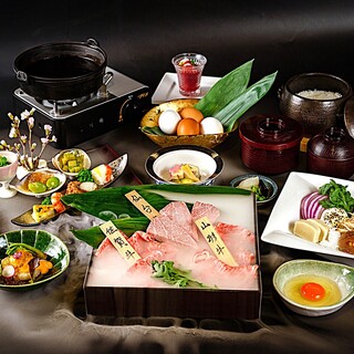 当店自慢の看板メニュー「吉祥の究極のすき焼き」