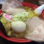 一条流がんこ総本家分家四谷荒木町 - 長寿祝いのスペシャル　皇帝スープのラーメン1800円+大盛り100円