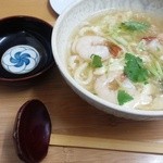 麦衛門 - 海老と生ゆばのあんかけうどん