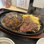 ステーキ&ハンバーグ ビッグシェフ亭 - アンガス牛はらみ＆ハンバーグコンボ