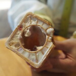MooMooまきば - コーンのベースは美味しい。ワッフルコーンではこうは行きません