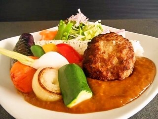 Shittokoko - 上富良野ポークのハンバーグカレー前菜のみセット　1,200円