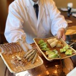 お座敷天婦羅 天政 - 本日のネタ