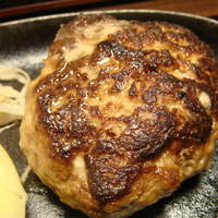 銀熊茶寮 - ハンバーグアップ