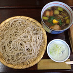 蕎麦切り　稲おか - 鴨せいろ　980円