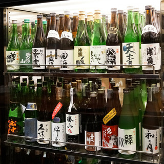 Local sake from all over the country to go with Local Cuisine