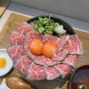 Niku Tare Ya Namba baru ten - 黒毛和牛ローストビーフ丼肉増し&卵増し¥1,880