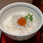 和食麺処サガミ - しらすといくらミニ丼♪