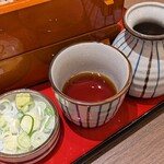 和食麺処サガミ - 薬味＆つけ汁♪