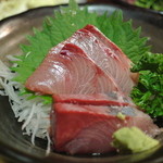 居酒屋 幸・ハマチの刺身(2014.09)