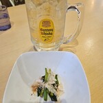 中華蕎麦 自遊仁 - メガハイボール、行者ニンニクの醤油漬け