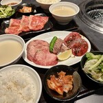焼肉 GYUJIN - タン三種盛りランチ