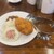 カリカル - 料理写真:印度チキンカツカレー ＋ 目玉焼き ご飯少なめ