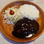 びっくりドンキー - 料理写真:黒デミバーグディッシュＳ ￥1,230-