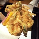 おやじダイニング - 帆立貝柱と筍のかき揚げ（７８０円）