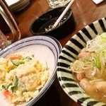 テング酒場 - 阿波ハイ250/ポテサラ280/モツ煮豆腐360