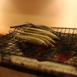 旬席 鈴江 - もろこを焼く