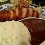 とんかつ檍のカレー屋 いっぺこっぺ 蒲田本店 - 2015/02/28 上ロースカツの断面～