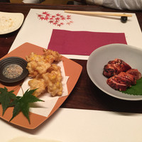 北新地 うえはら - 焼きたらこ、コーンてんぷら