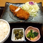 とんかつ 伊達かつ - 黒豚ロースカツ膳