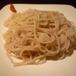 まある - 鴨南そばの麺