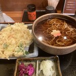 竜ヶ崎プラザホテル 四季亭 - かき揚げそば