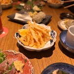 吟魚のはなれ  吟チロリ - 白海老の天ぷら(1,280円×3)