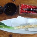 うどん製麺 みきや - 料理写真:ネギ1本揚げ480