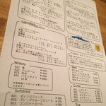 イタリアンバールエル - ドリンクメニュー