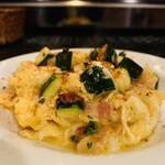 ティオ・ダンジョウ - ② ズッキーニ入りスクランブルエッグ ムルシア風