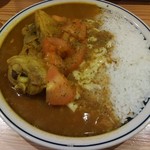 KARLY - チキンカレー小 680円（3辛）+トマト&チーズ230円