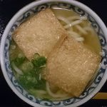 熟成うどん なかや - きつねうどん＠熟成うどんなかや（2015年2月20日）