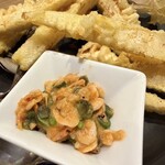 ACQUA E SOLE - 竹の子のフリット 桜えびソース