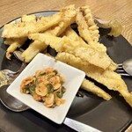 ACQUA E SOLE - 竹の子のフリット 桜えびソース