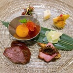 中国料理 礼華 四君子草 - 8種 前菜盛り合わせ