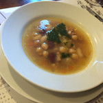 Tsubamesanjouitariambitto - 一回目来店時 スープ