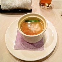 華湘 東武池袋店 - 白子の茶碗蒸しふかひれのソース