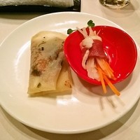 華湘 東武池袋店 - 特製北京ダックと生ハム野菜巻き