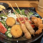 大阪串かつ だるまや - 串カツ定食