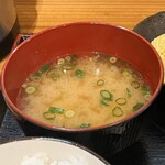 大阪串かつ だるまや - 味噌汁