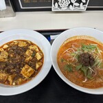 シビカラ屋ロッキー - Cランチ担々麺麻婆豆腐丼セット（1100円）