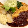 レストラン桂 - 鰆のバター焼きとチキンカツレツ盛り合わせ