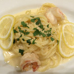 安定のレモントマトクリーム…うまい。二人で取り分けてもらってます