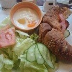 澤井珈琲 R431店 - クロワッサンサンドセット