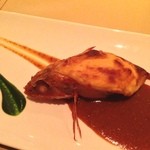 カーサ・デル・チーボ - ムースを詰めたキンキ 毛蟹のクリュスタッセ（池見シェフ） 八戸ブイヤベース2014 ル ムロン デ オワゾとのコラボイベントより